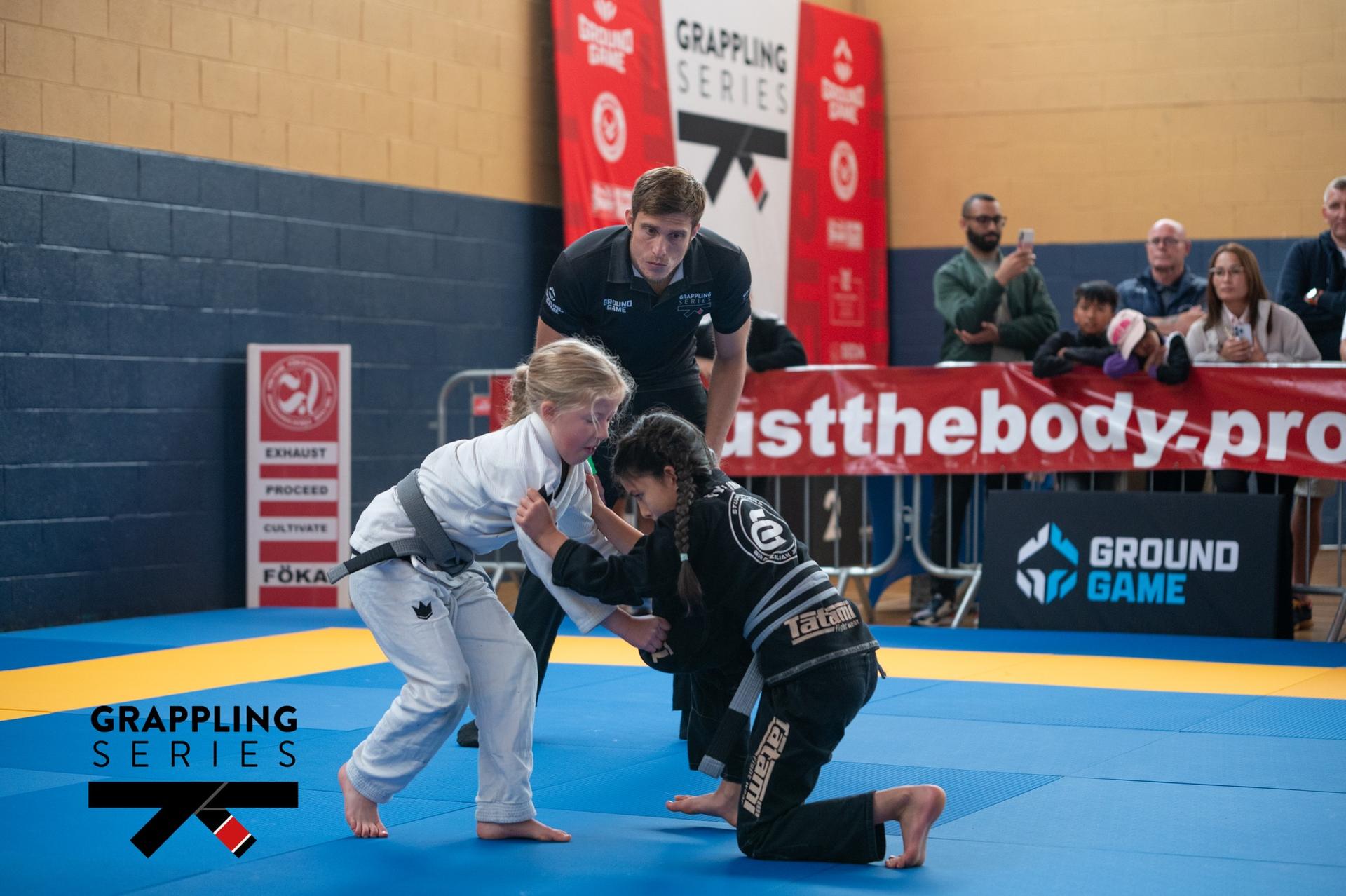 Brazilian Jiu-Jitsu athletes competing at Mayfield Sports Complex Cork Open Summer 2025